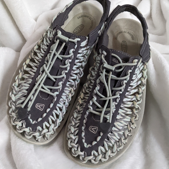 Keen Uneek Slice Woven Slingback Hiking Outdoor Sandals - Picture 6 of 14